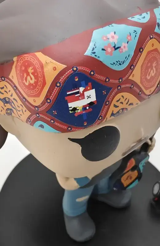 for finer details, we use UV dtf sticker and attached to the 3d printed trophy
