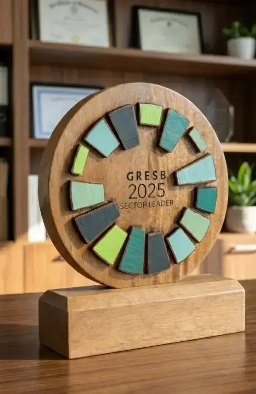good item to place inside office to showcase the company effort.