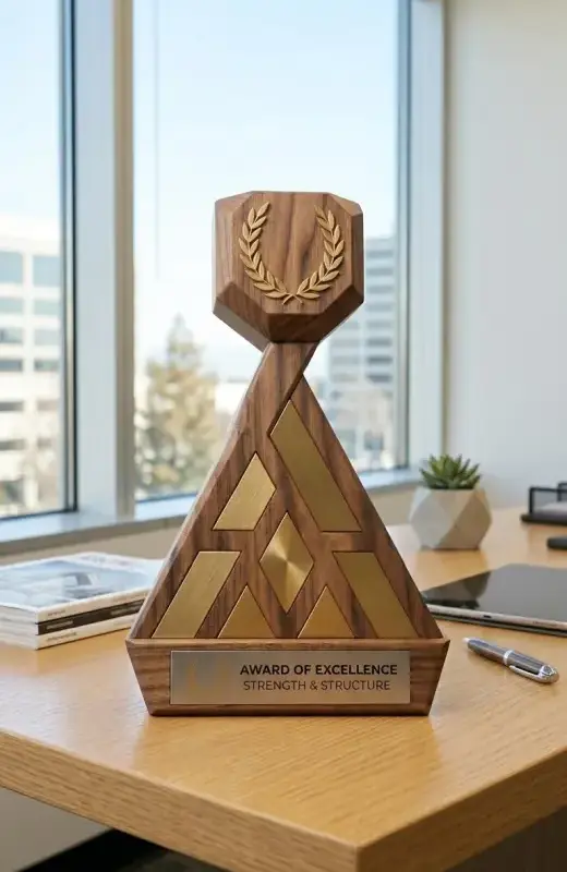 we can custom make other wood trophy design based on your idea. Usually we use mahagony and teak wood.