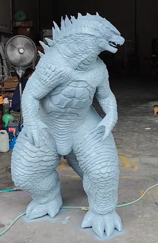 we should you this 3d print godzilla scupture after apply epoxy before spray paint.