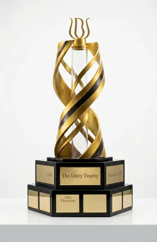 ubs challenge 3d print trophy is 60cm height and 40cm diameter.