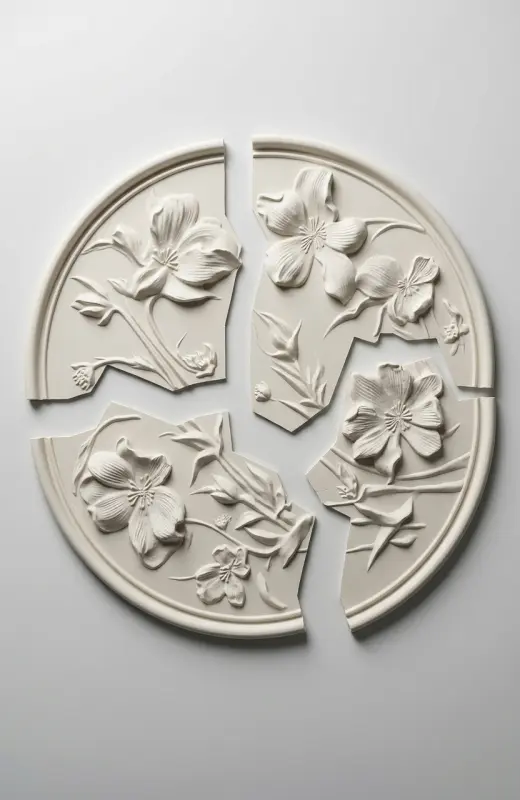 3d print flora wall decor before finishing. We can 3d print any size, any height, any feature.