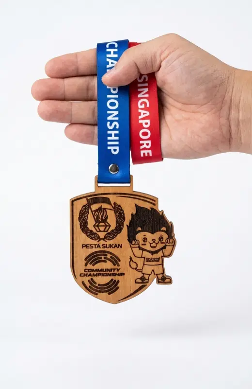 pekan sukan 2024 medal. Nice and sleek design for corporation who values sustainability.