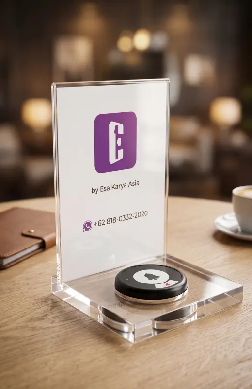 acrylic tabletop standee can comes with a bell as per client request. We can make for order to clients in Singapore, Malaysia and Indonesia