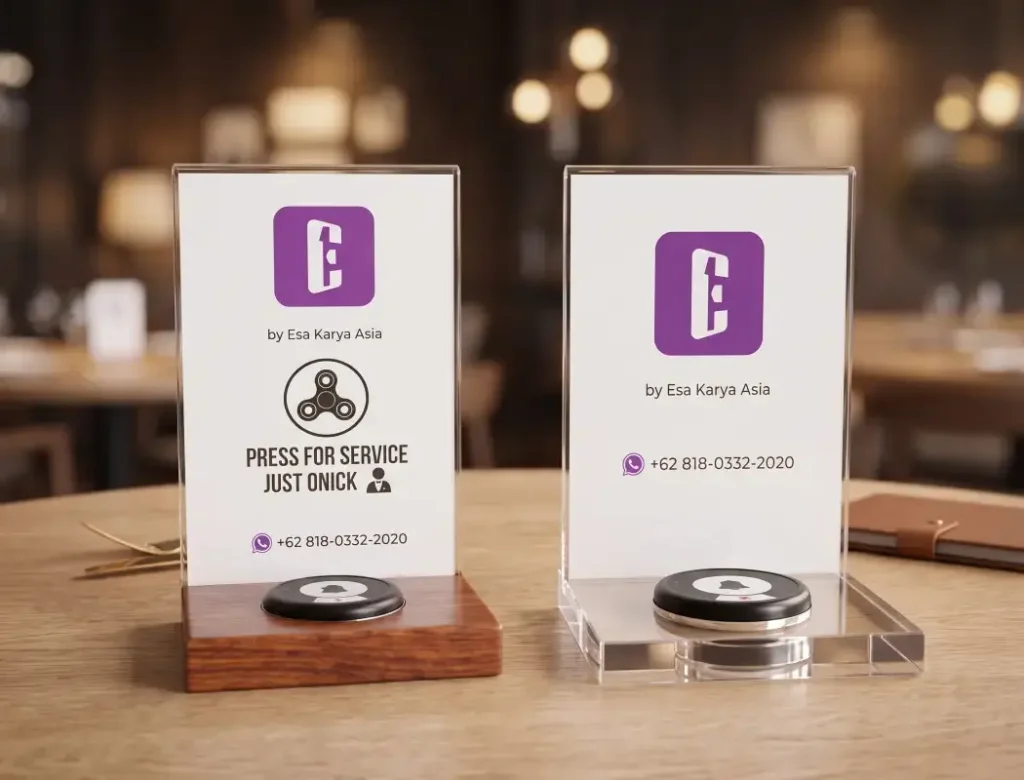 acrylic tabletop standee with both acrylic and wood base for your choice.