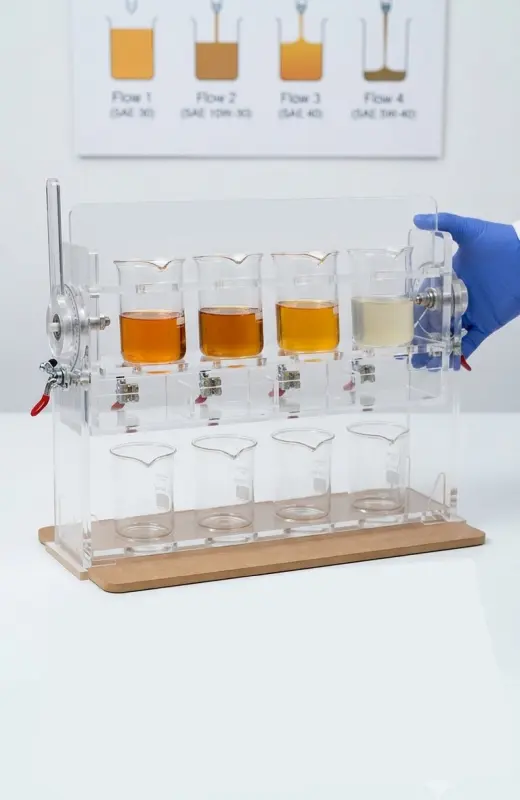 lubrizol flowability test kit perfect for trade show.