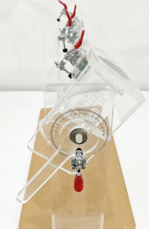 lubrizol flowability test kit is a functional acrylic device constructed for client from Singapore