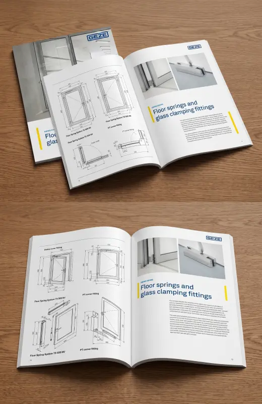 Catalogue for geze exhibition. A4 size
