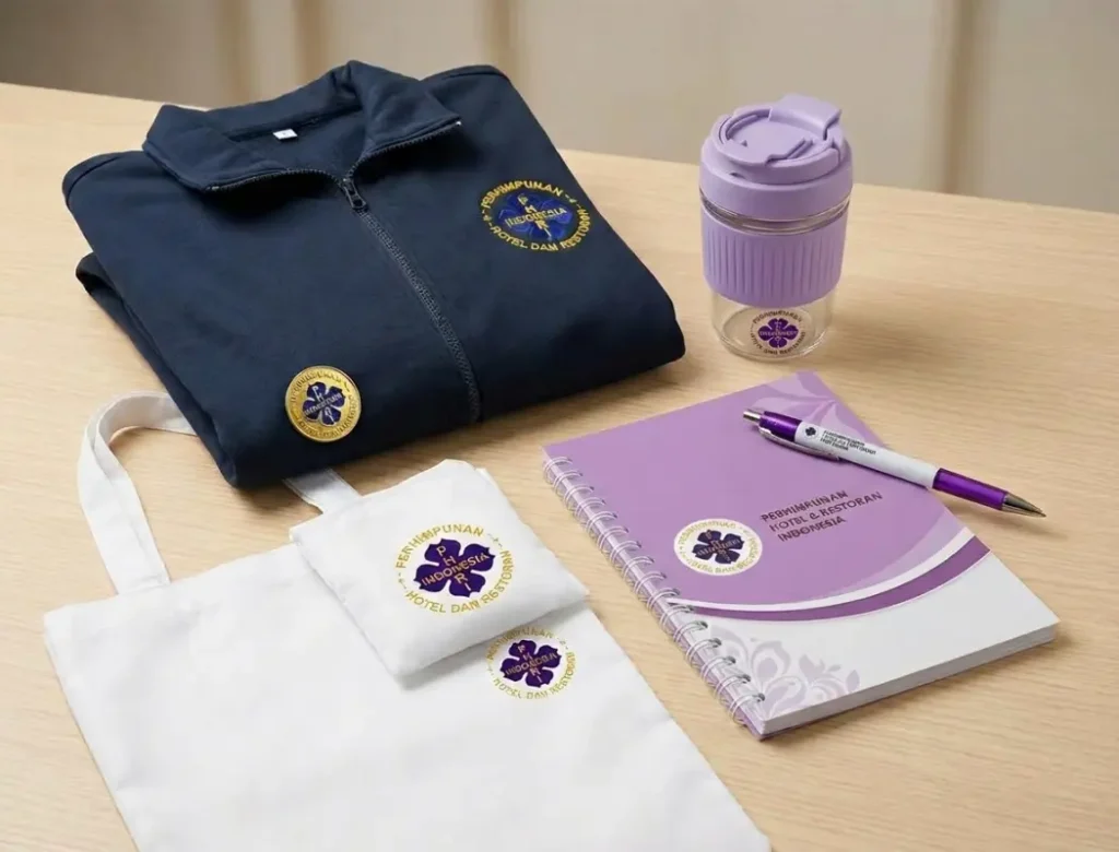 PHRI promotional merchandise bundle. We can supply anywhere in Indonesia